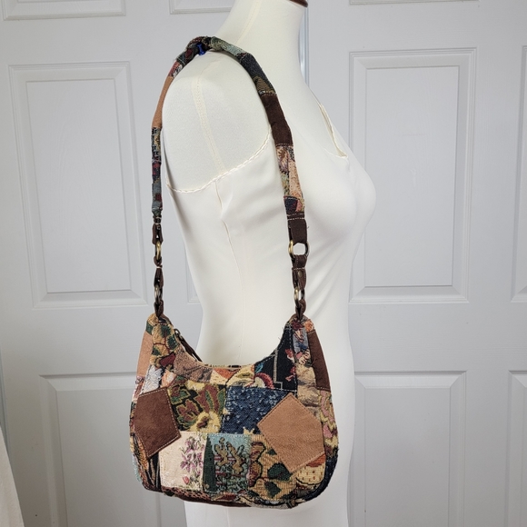 EGO Handbags - EGO Patchwork Tapestry Bag